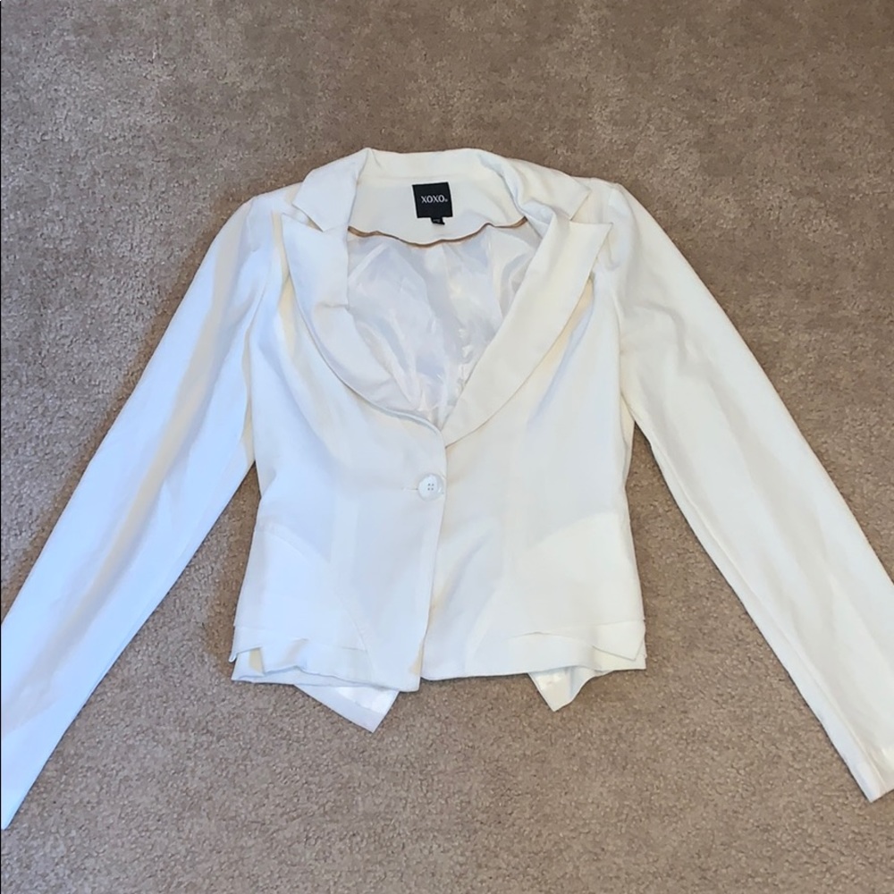 White blazer jacket